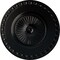 Ekena Millwork Lyon Ceiling Medallion (Fits Canopies up to 3 5/8"), Hand-Painted Jet Black, 23 1/2"OD x 3 1/4"P CM23LYBLF - alternate 1